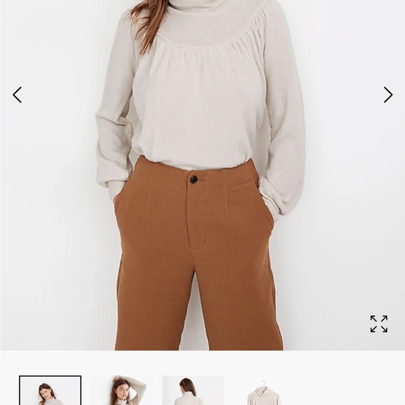 Madewell Shirred Balloon-Sleeve Turtleneck Sweater in Black, XS - Picture 10 of 12